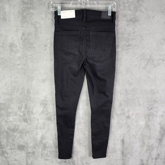 Womens American Eagle NeXT Level Stretch Super Hi Rise Jegging Rocker 2 Short - Picture 6 of 12